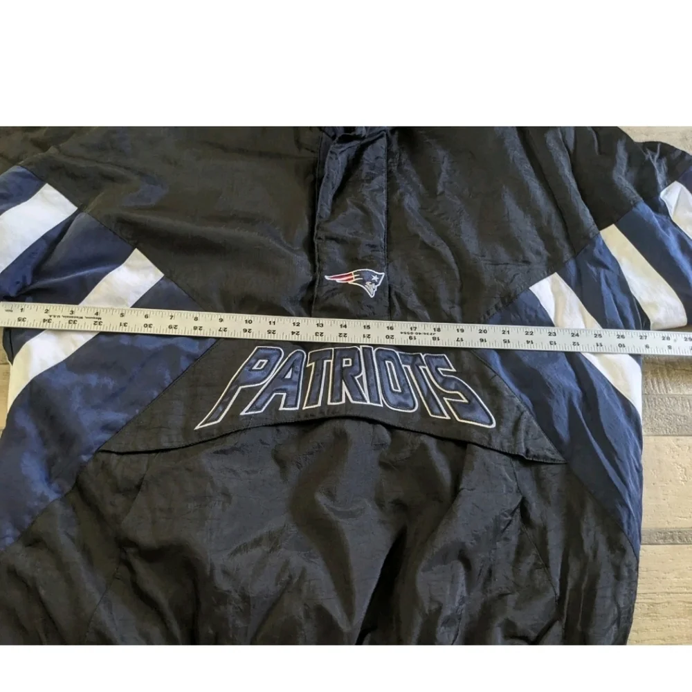 New England Patriots Starter NFL XL 1/2 Zip Puffer Pullover Jacket Excellent A+ - Picture 7 of 16